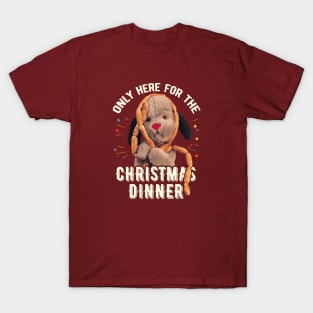 Sooty Christmas Sweep Only Here For The Christmas Dinner T-Shirt